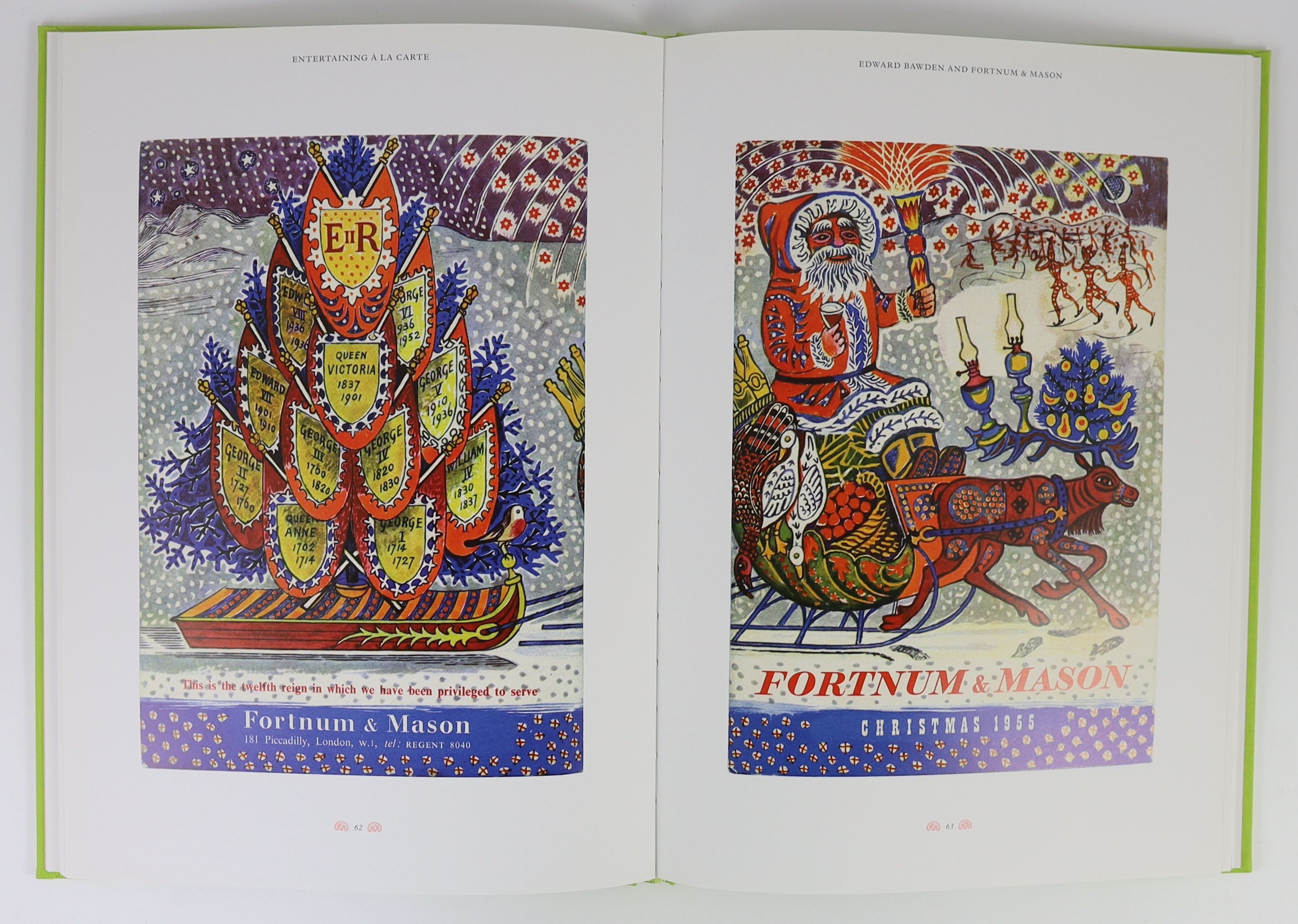 Skipwith, Peyton - Entertaining A’ L Carte - Edward Bawden and Fortnum & Mason, one of 1000, The Mainstone Press, Norwich, 2007 and Greenwood, Jeremy - Edward Bawden editioned prints, one of 450, The Wood Lea Press, Wood